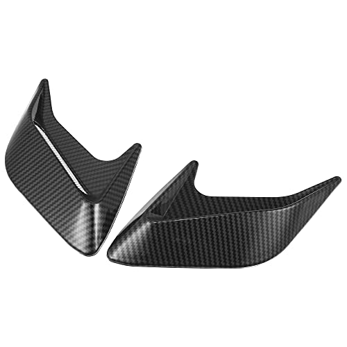 Image of uxcell 2pcs Carbon Fiber Pattern Self-adhensive Car Air Flow Intake Grille Side Cover Sticker