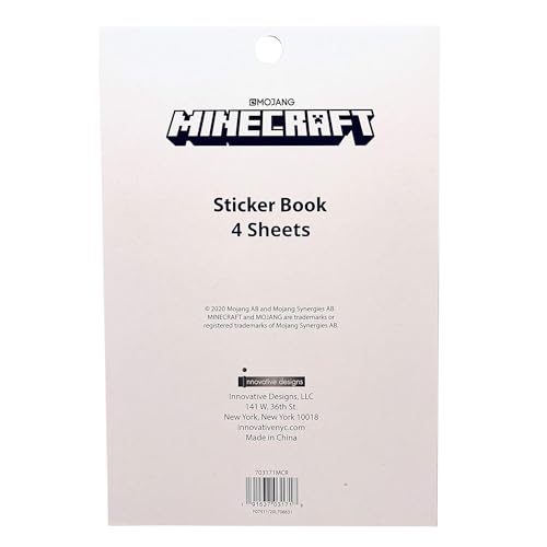 TUGOKU Kids CameraMinecraft Sticker Book, Includes Puffy Stickers, Over 300 Stickers