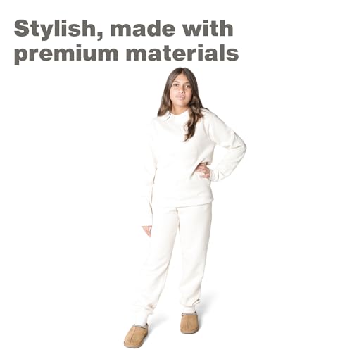 Image of EVERYDAY KIDS Girls' Cotton Fleece Sweatpants; Girls' Activewear Jogger Pants - Soft and Breathable Cotton /Poly Blend