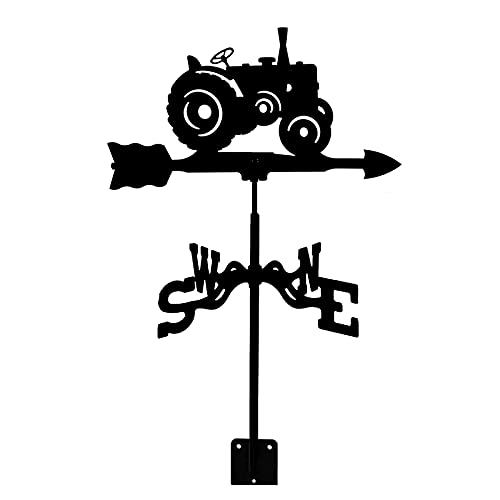 Farmhouse Wetterfahne, Dachhalterung, Wetterfahne, Richtungsanzeige, Metallhalterung, Richtungsanzeige, Messwerkzeug für Garten, Hof – Traktor Farmhouse Wetterfahne, Dachhalterung, Wetterfahne, Richtungsanzeige, Metallhalterung, Richtungsanzeige, Messwerkzeug für Garten, Hof – Traktor