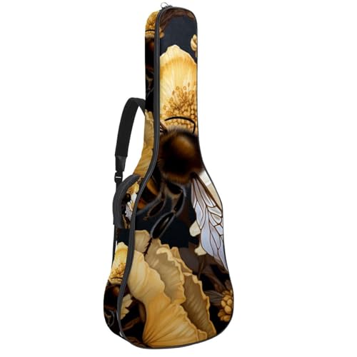 Étui guitare acoustique 109 cm rembourré et imperméable Oxford