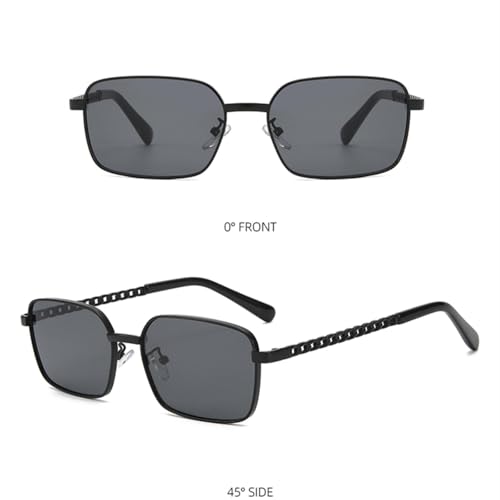 Metal frame Sunnies, with Chain Temples. Lightweight, Great for Driving, and Versatile.3