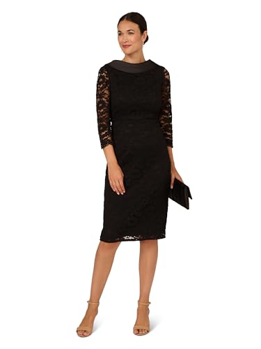 Adrianna Papell Women's Roll Neck Sheath Dress4