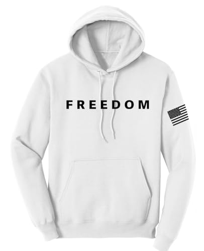 BestSyracuse Freedom Charlie Kirk White Hoodie Sweatshirt True Patriot RIP Memorial American Flag