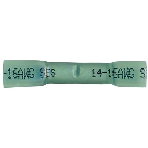 Sherco-Auto Heat Shrink & Crimp Blue Butt Connector 16-14 Gauge - 500 Pack