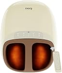 ibreo Foot Massager with 3 Level Heat, 3 Rolling Speeds & Air Pressure Intensities, Deep Kneading Shiatsu, Remote Control & Timer, Quiet Massage for Long Stand & Fitness Relax, Gift for Men, Women