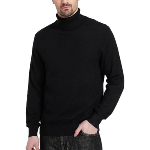 Men's High Neck Thermal Sweater Long Sleeve Pullover Lightweight Warm Solid Color Comfortable Casual Ribbed Fit Top2