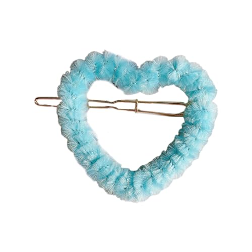Horquillas multiforma, horquillas para el pelo de felpa para chicas calientes, serie azul, pasadores laterales para el pelo para mujer