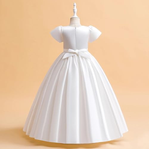 Flower Girl Dresses for Wedding First Communion Ceremony Long Evening Dress Satin Princess Pageant Dresses for Girls2