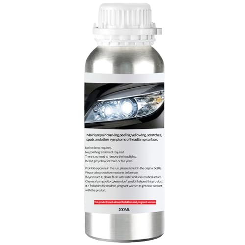 Headlight Restoration Liquid Repair Polish Kit 200ML