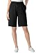 Women's Plus Size Shorts In Soft Sport Knit Black,L