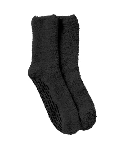 Image of Silverts Unisex Adaptive Non-Slip Grip Socks, Hospital Slippers for Elderly | Assisted dressing, nursing home, rehab & recovery wear, treaded sole, machine washable