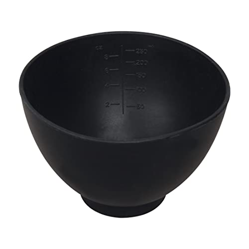 ForPro Professional Collection Silicone Mixing Bowl Black Flexible Odorless for Mixing Facials Massage Body & Other Products 8 oz