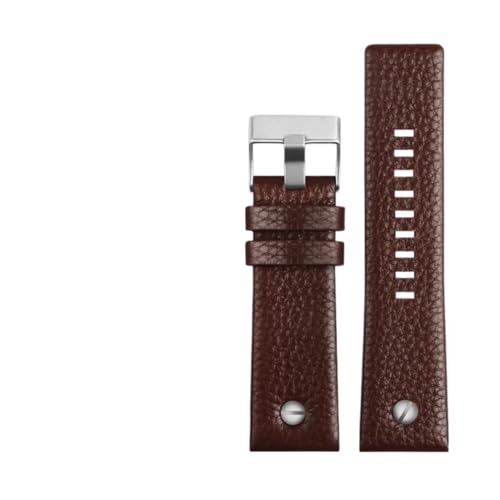 Bracelet en cuir de vachette compatible avec Diesel DZ4323 montre homme 24mm 26mm - 4