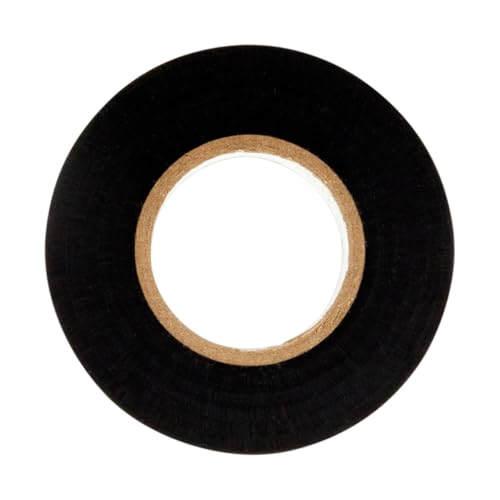 Zenitech - Cinta Adhesiva Aislante Eléctrica 19mm x 20m - Negra - PVC Grueso 0,15mm - Calidad Profesional para Seguridad y Resistencia - Ideal para Trabajos Eléctricos y Fácil Identificación