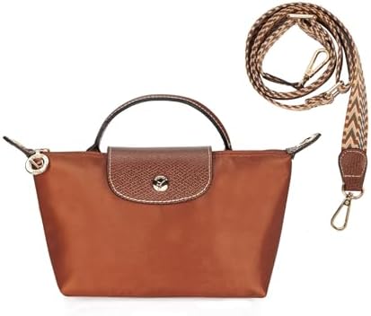 DOMAT Crossbody Bag for Women, Chic Lightweight Purse with Leather Top-handle, Compact Clutch Bag, Shoulder Handbag