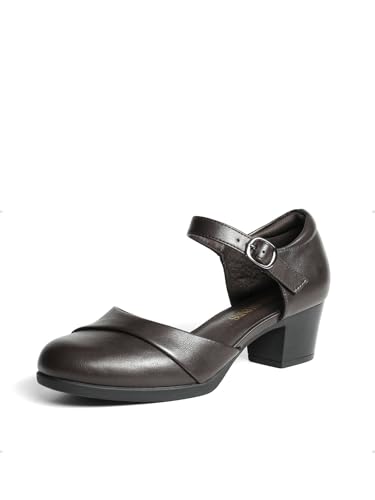 DREAM PAIRS Women's Dress Shoes Mary Janes Comfortable Low Block ...
