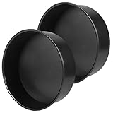 Mobestech 2 piezas Molde para Tartas Redondo Desmontable Molde Pequeño para Horno Bandeja de Microondas para Pasteles y Queso Fácil de Transportar y Limpiar para Repostería Casera y
