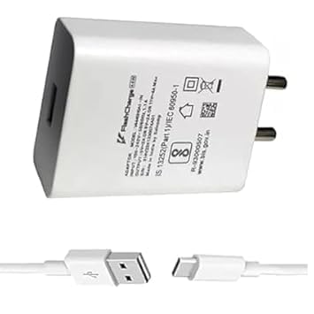 Image of 44W Flash Charger with Type-C Data Cable for Vivo Y35,V25 5G, V23 5G,V25, V23e 5G,V23 Pro 5G, Y75 4G, Y35 5G, 23e, V25e, 21e 5G, V21 Pro, Y73, 21 5G (DP249)