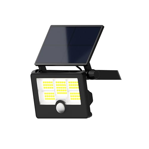 Image of Dylect Luxe Solar Flood Light for Shop Board, Home, Retail Shop, Parking | Ultra Bright 150W to 250W | Long 10Hr Runtime with Unique Hazard Light & Wireless Remote, IP65 Waterproof, 6000K Cool White