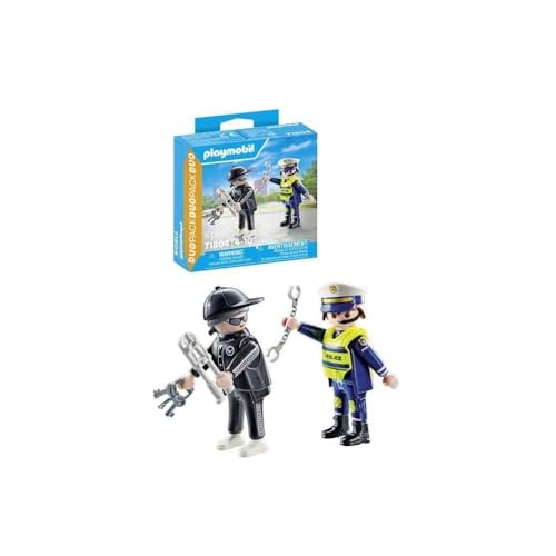 Policier Et Bandit Avec Accessoires Playmobil La Boite - vue 6