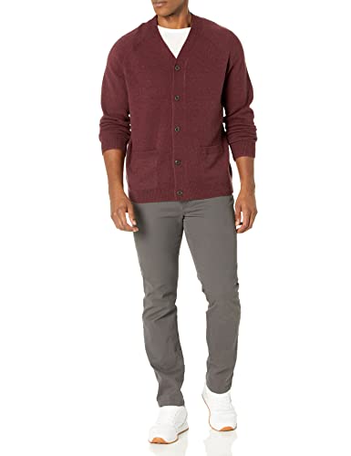 Image of Amazon Essentials Men's Lambs Wool V-Neck Cardigan Sweater with Pockets (Previously Goodthreads)