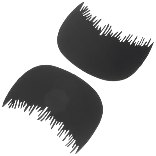 WOONEKY Hairline Shield Comb 2 Pcs Hair Fiber Comb for Natural Hairline Easy Use Safe Material for and Women