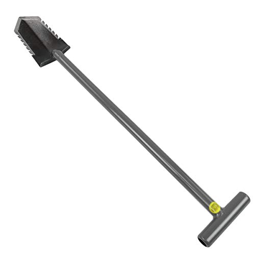 Lesche T- Handle 31\" Heavy Duty Metal Detector Shovel Double Serrated Blade - Thumbnail 5