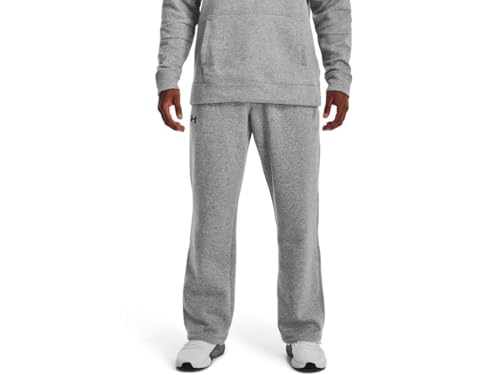 Image of Under Armour Hustle Fleece Pants, True Gray Heather (025) /Black, 4X-Large