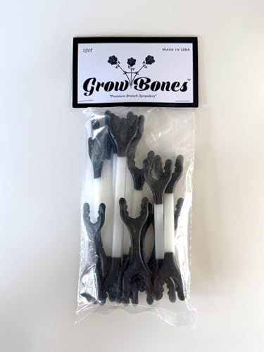 Grow Bones Premium Branch Spreaders Plastic Training Tools 15-Piece Multi-Pack 3-6 Inch Lengths Reusable