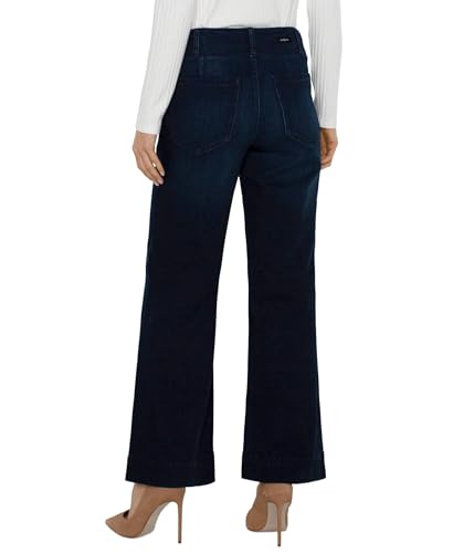 Liverpool Los Angeles Women's Patch Pocket Mid-Rise Wide Leg Stretch Denim2