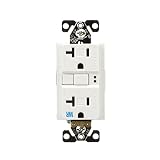 EATON TWRSGF20W Arrow Hart Tamper and Weather Resistant Duplex Gfci Receptacle, 125 Vac, 20 A, 2 Pol
