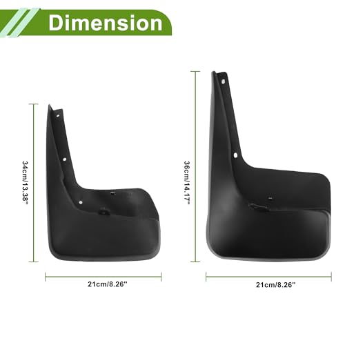 Image of Mud Flaps Splash Guards for Chrysler Grand Voyaer 2013-2019 Front and Rear Mud Guards 1 Set