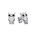 Evensee Eule Ohrringe 925 Silber Hypoallergen,Schmuck mit Edelsteinaugen & Kristall Ohrstecker,Elegante Geschenke f&uuml;r Frauen Modeschmuck