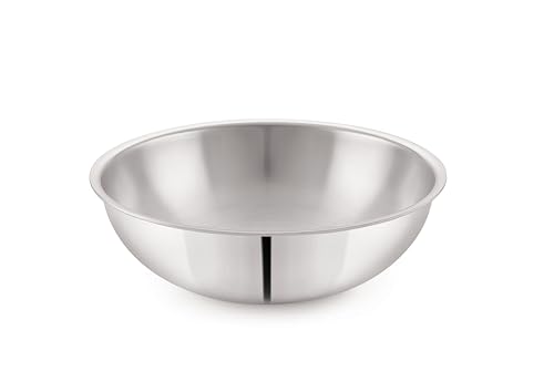 Image of Anjali Tattva Triply Stainless Steel Tasara-3300ml, Aluminium Core, Induction Base, Fast & Even Heating, Perfect for Searing, Frying and Everyday Cooking(TVTTS26)