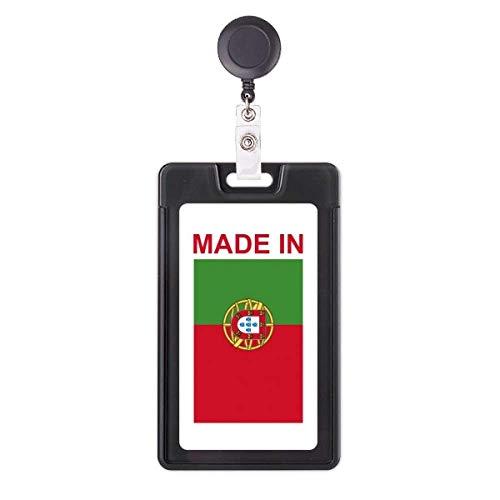 Funda retráctil para tarjetas Country Love hecha en Portugal portacredenciales con cordón