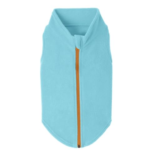 Gooby Fleece-Hundepullover mit Reißverschluss, Größe XXXL, Warmer Fleece-Hundejacke zum Hineinsteigen, ohne Ringleine, Winterpullover für kleine Hunde, Jungen und Größe M, Türkis, Größe 3XL