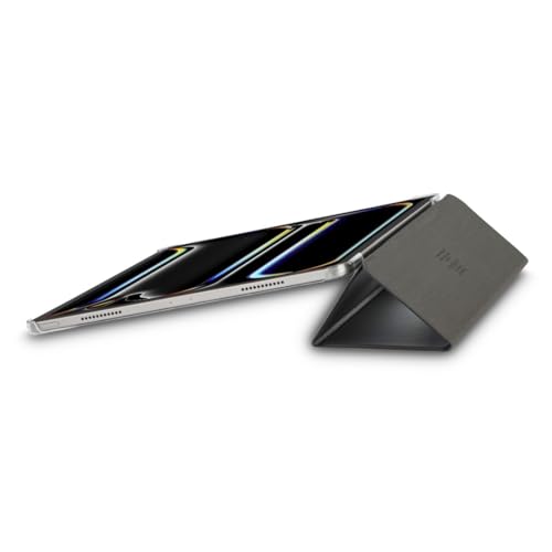Hama Fold Clear Coque pour Apple iPad Pro 13" (24) - Housse Fonction Chevalet, Protection Fermeture Magnétique, Dos Transparent - Noir