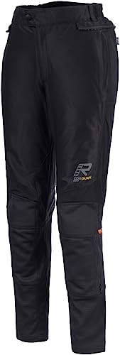 Rukka Airgobina Damen Motorrad Textilhose, schwarz/schwarz, 40