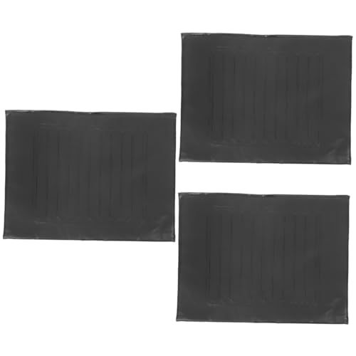 FRCOLOR 3 Piezas cojín para Silla de Ruedas heces Carro sillas de Ruedas Chair Almohadilla Alfombra de Asiento antidesgaste Cojín de Asiento de reemplazo de Silla de Ruedas Cuero Black