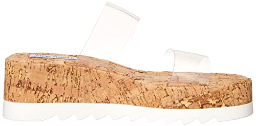 Steve Madden Women's Defuse Espadrille Wedge Sandal, Clear, 8 #TOP5