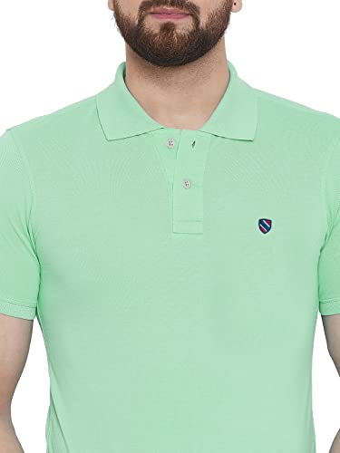 Image of Men's Casual Cotton Polo Tshirt (N1002-AIRFORCE mp)