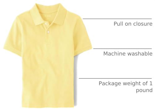 Image of The Children's Place Boys' Uniform Short Sleeve Pique Polo