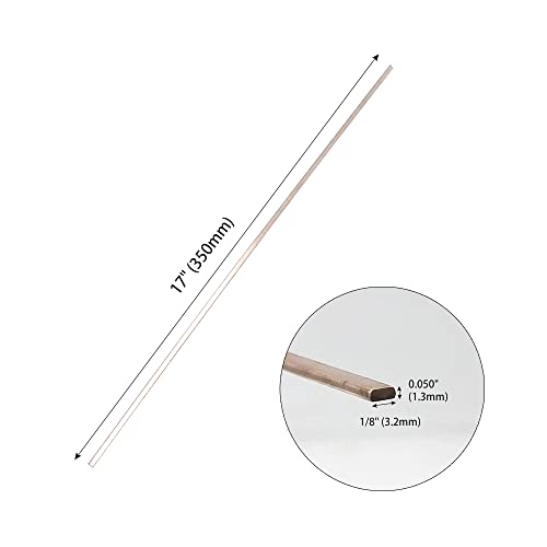 Silver Brazing Rod Bcup-5 20 Flat Bar Welding Stick Jagp-15 15% Silver Phos Welding Rods For Air-Conditioners, Refrigerators And Freezers (Bcup-5 0.050"X1/8"X14") #TOP2