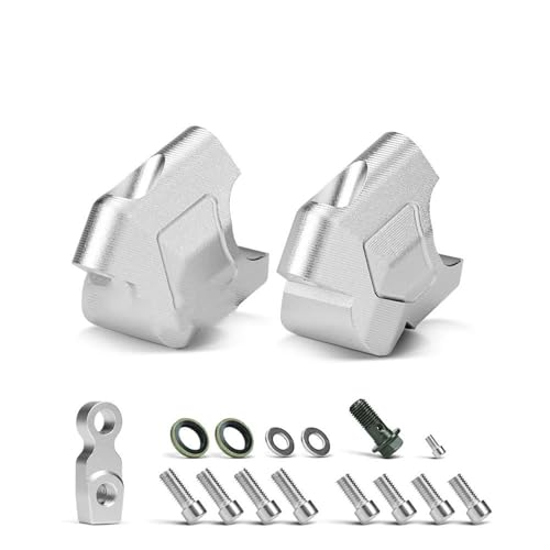 Adaptador de extensión para manillar CFMOTO 700MT y 800MT, elevador arrastre de aluminio plata