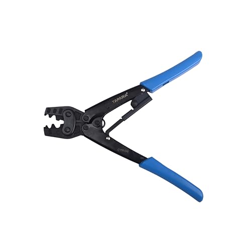 Image of Taparia CTR06 Crimping Tool - 0.5 to 6mm Capacity, 5-Point Ratchet Mechanism, Non-Insulated Terminals & Ferrules, Ergonomic Handle for Electricians & Technicians