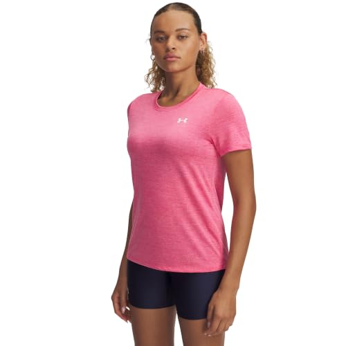 Under Armour Women's Tech Twist Short Sleeve Crew, 672 Pink, XL