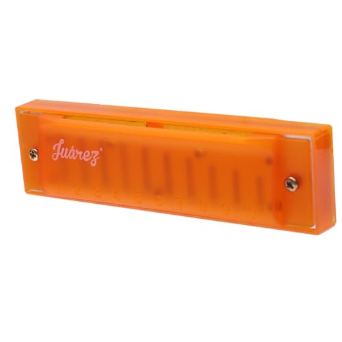 Image of Juarez JJ10OR Harmonica in Orange - Easy to Play, Rich Sound, Portable Instrument