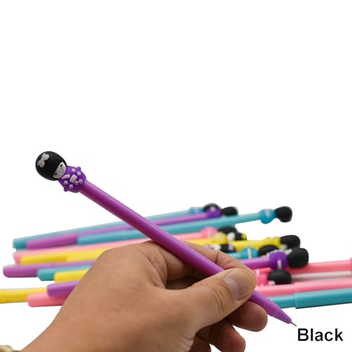 Bolígrafos Maydahui 16 piezas muñeca japonesa tinta negra miniatura 5