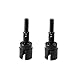 NIDUNO 2pcs HSP 02033 Essieu Roue pour 1/10 RC 4WD Buggy Buggy Camion Monster 94103 94123 94111 94106 94107 94103 (Couleur : Black 2pcs)